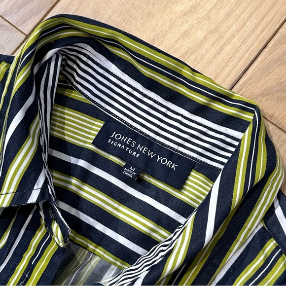 Jones New York Striped Button Down - Picture 3 of 10